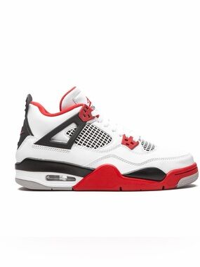 Jordan Air Jordan 4 Retro (GS) Box Label - Black and White